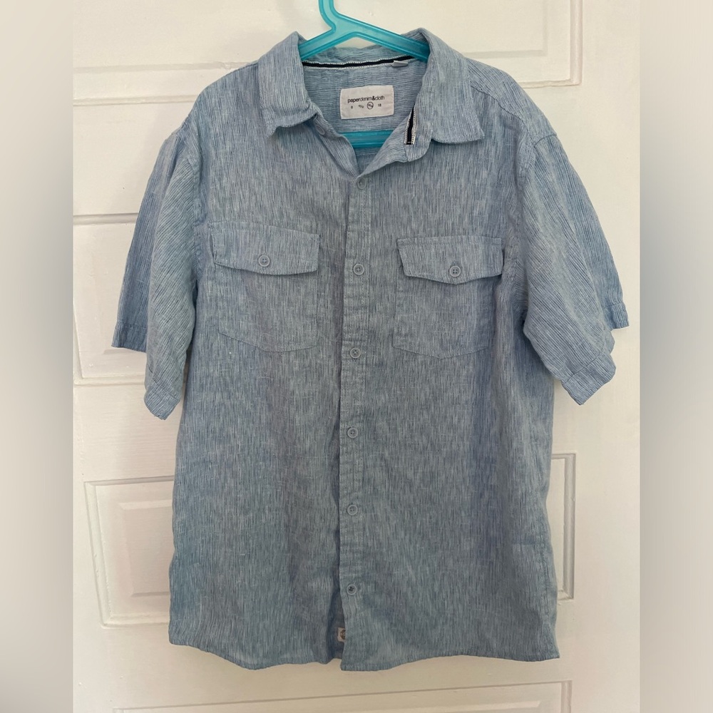 Paper Denim & Cloth Light Blue Button-Up Shirt